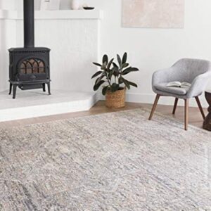 Loloi II Lucia Collection LUC-01 Grey/Sunset 9'-3" x 13'-3" Area Rug