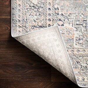 Loloi II Lucia Collection LUC-01 Grey/Sunset 9'-3" x 13'-3" Area Rug