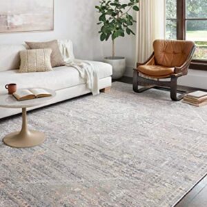 Loloi II Lucia Collection LUC-01 Grey/Sunset 9'-3" x 13'-3" Area Rug