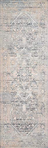 Loloi II Lucia Collection LUC-01 Grey/Sunset 9'-3" x 13'-3" Area Rug