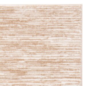 SAFAVIEH Vision Collection Area Rug - 6' x 9', Creme, Modern Ombre Tonal Chic Design, Non-Shedding & Easy Care, Ideal for High Traffic Areas in Living Room, Bedroom (VSN606F)