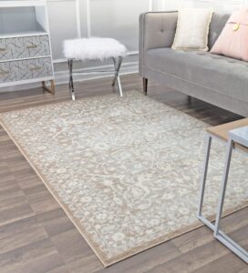 rugs america lx20a vanilla vintage transitional area rug 9' x 12'