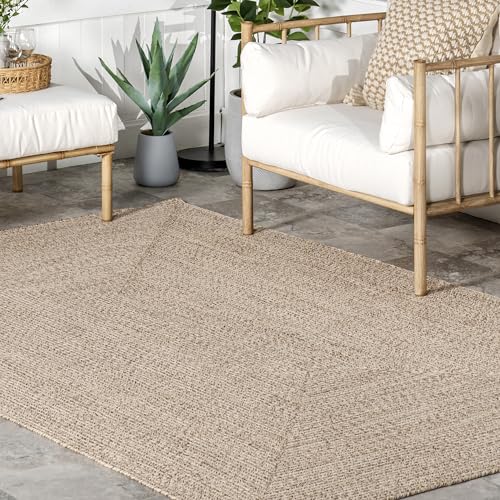 nuLOOM Wynn Braided Indoor/Outdoor Area Rug, 5x8, Tan