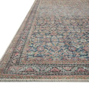 Loloi II Adrian Collection ADR-04 Area Rug 7'-6" x 9'-6" Denim/Multi Rectangular 0.18" Thick