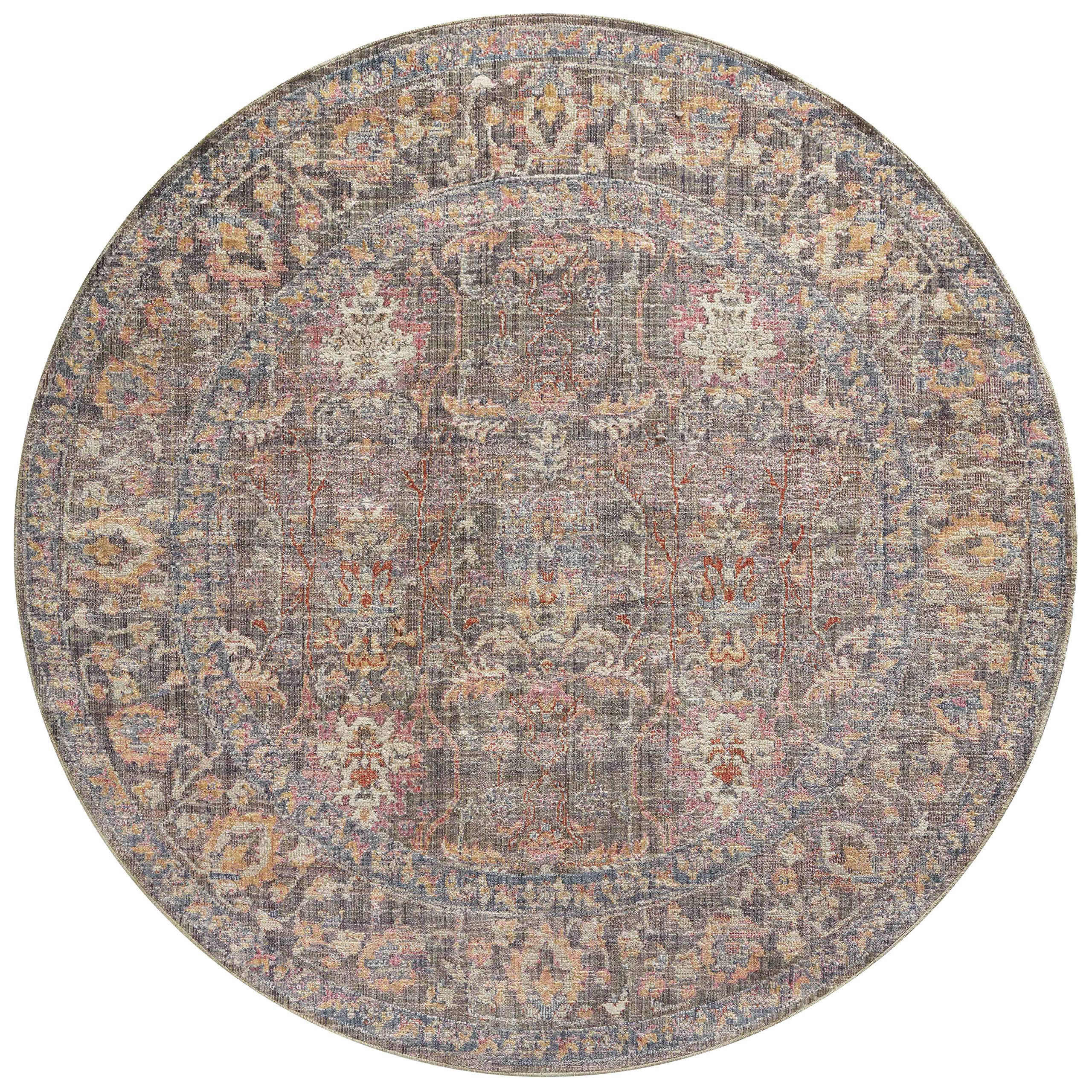 Loloi Chris Loves Julia x Rosemarie Stone/Multi 2'-7" x 4' Accent Rug