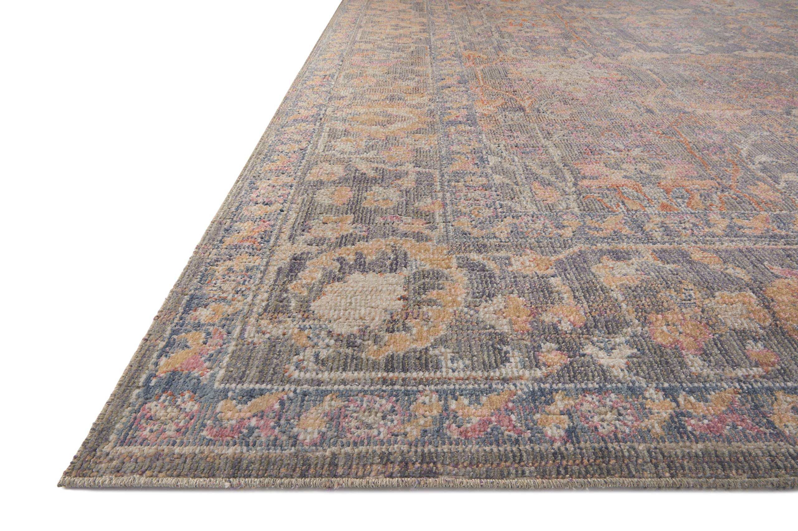 Loloi Chris Loves Julia x Rosemarie Stone/Multi 2'-7" x 4' Accent Rug