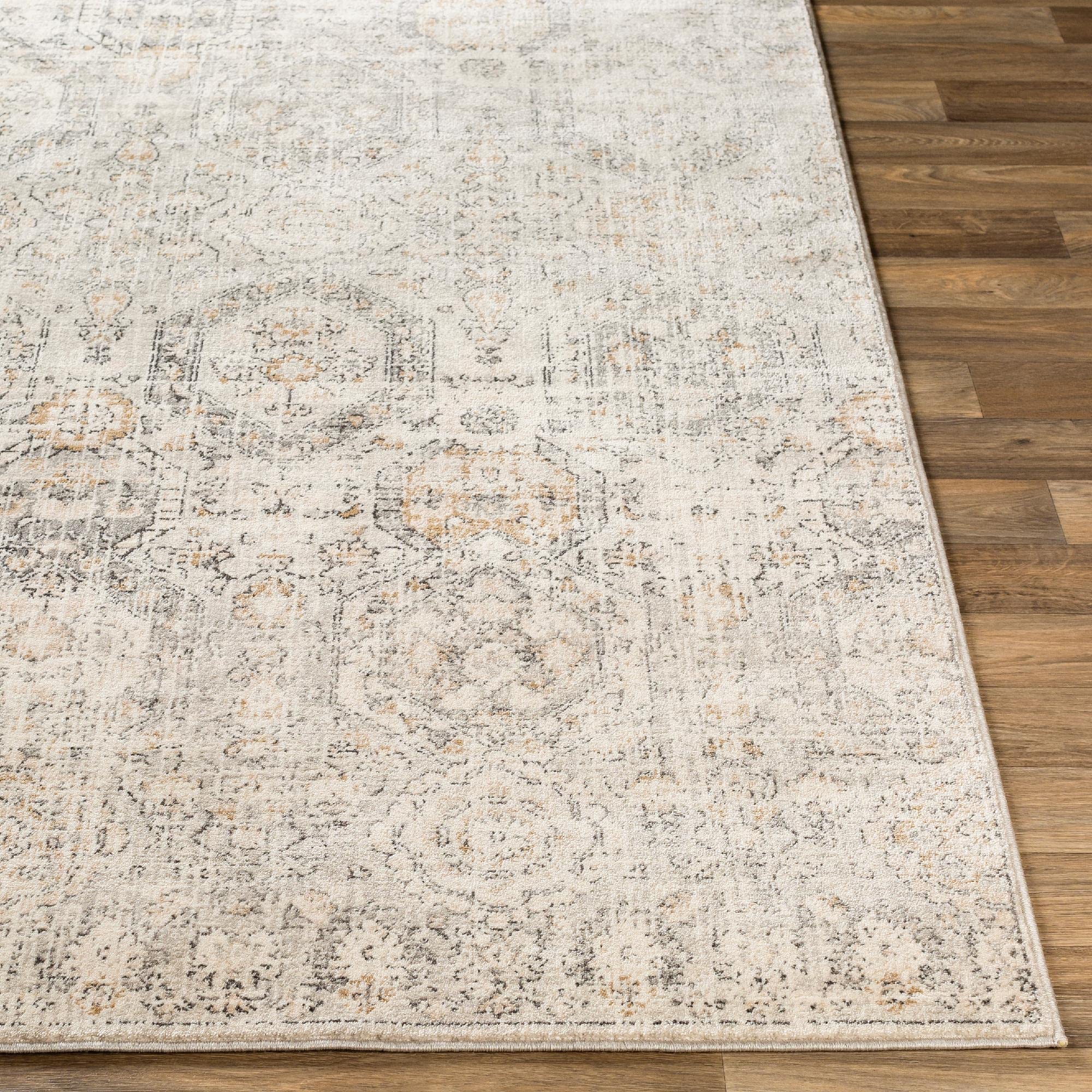 Mark&Day Area Rugs, 5x7 Geelbroek Traditional Tan/Ivory Area Rug, Beige Grey Black Carpet for Living Room, Bedroom or Kitchen (5'3" x 7'3")