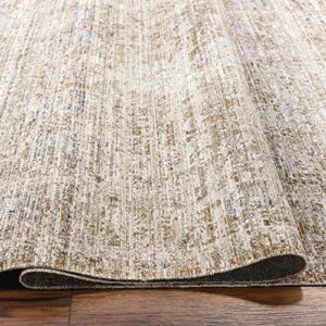 Becki Owens x Surya Margaret Washable Outdoor Area Rug, 5'3" x 7'10", Taupe/Brown