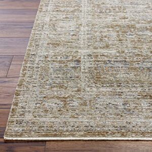 Becki Owens x Surya Margaret Washable Outdoor Area Rug, 5'3" x 7'10", Taupe/Brown