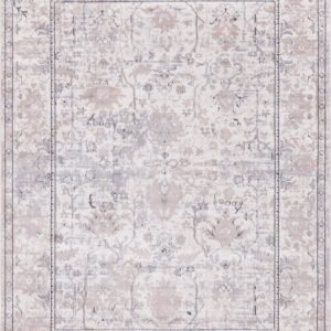 Rugs.com Oregon Collection Rug – 9' x 12' Ivory Low-Pile Rug Perfect for Living Rooms, Large Dining Rooms, Open Floorplans