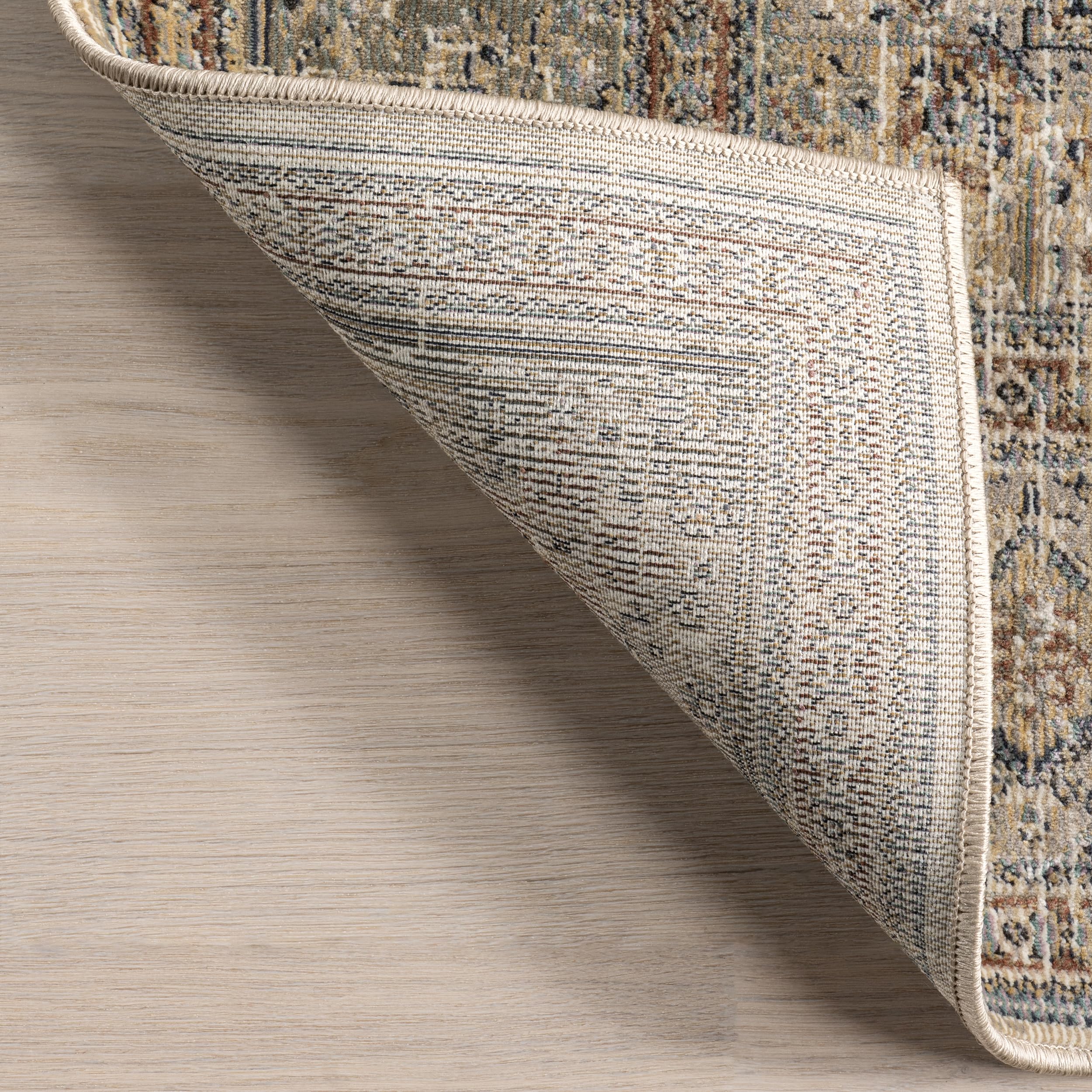 nuLOOM Carol Traditional Medallion Area Rug, 8x11, Beige