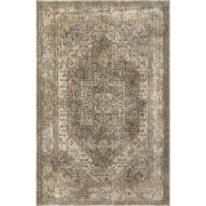 nuLOOM Carol Traditional Medallion Area Rug, 8x11, Beige