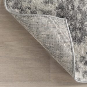 nuLOOM Deedra Modern Abstract Area Rug - 8x12 Area Rug Modern/Contemporary Grey/Ivory Rugs for Living Room Bedroom Dining Room Kitchen