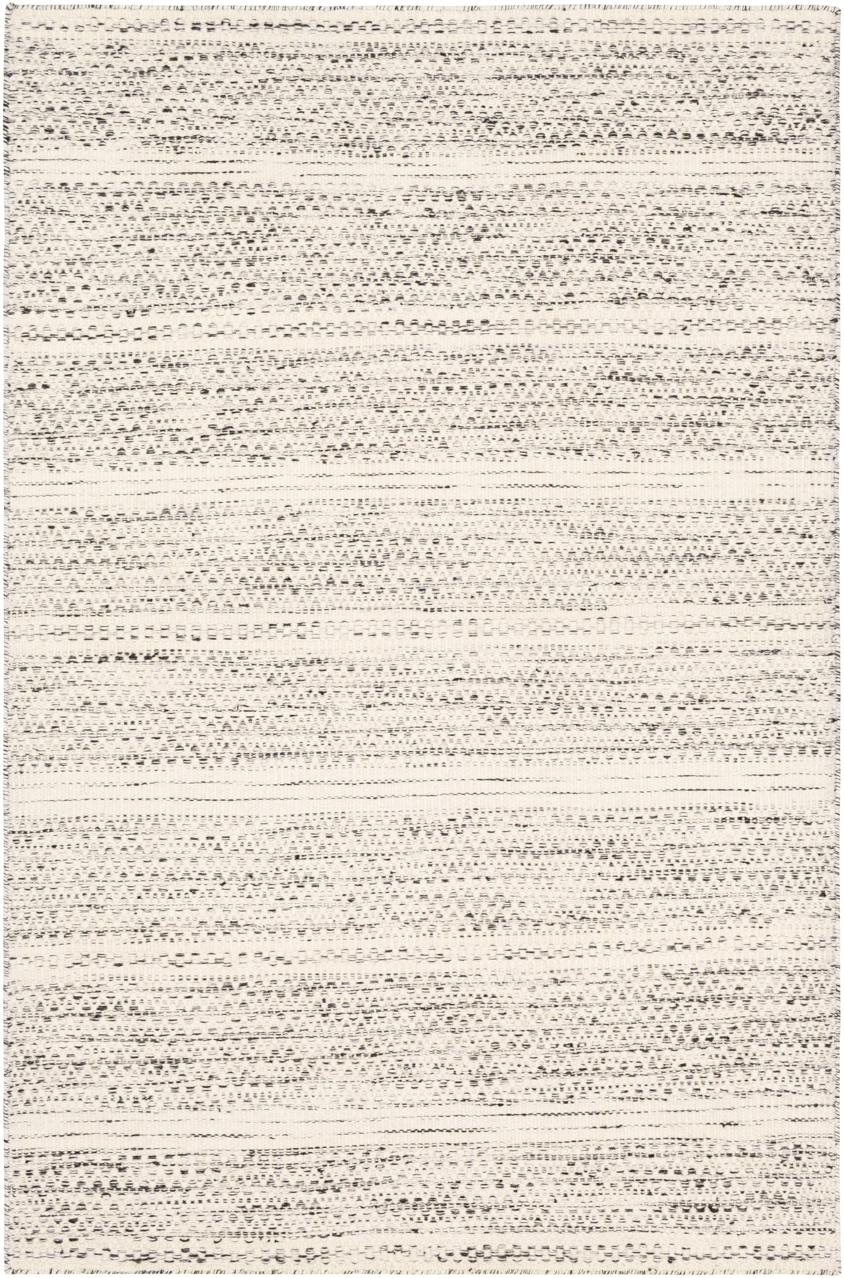 Mark&Day Wool Rugs, 5x7 Marie Global Cream Area Rug, White Black Carpet for Living Room, Bedroom or Kitchen (5' x 7'6")