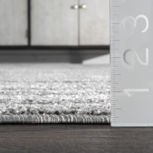 nuLOOM Sherill Abstract Transitional Area Rug, 10x14, Grey