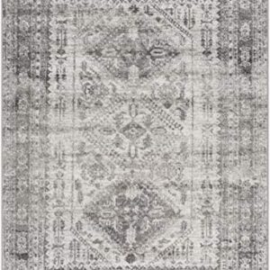 Livabliss Desta Vintage Oriental Area Rug,7'10" x 10'2",Charcoal