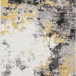 Livabliss Cantrell Modern Abstract Area Rug,7'10" x 10'(8' x 10'),Black