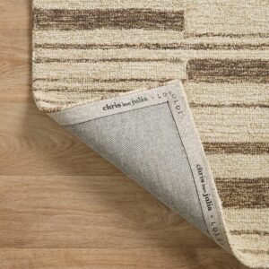 Loloi Chris Loves Julia x Polly Beige/Tobacco 2'-0" x 5'-0" Accent Rug