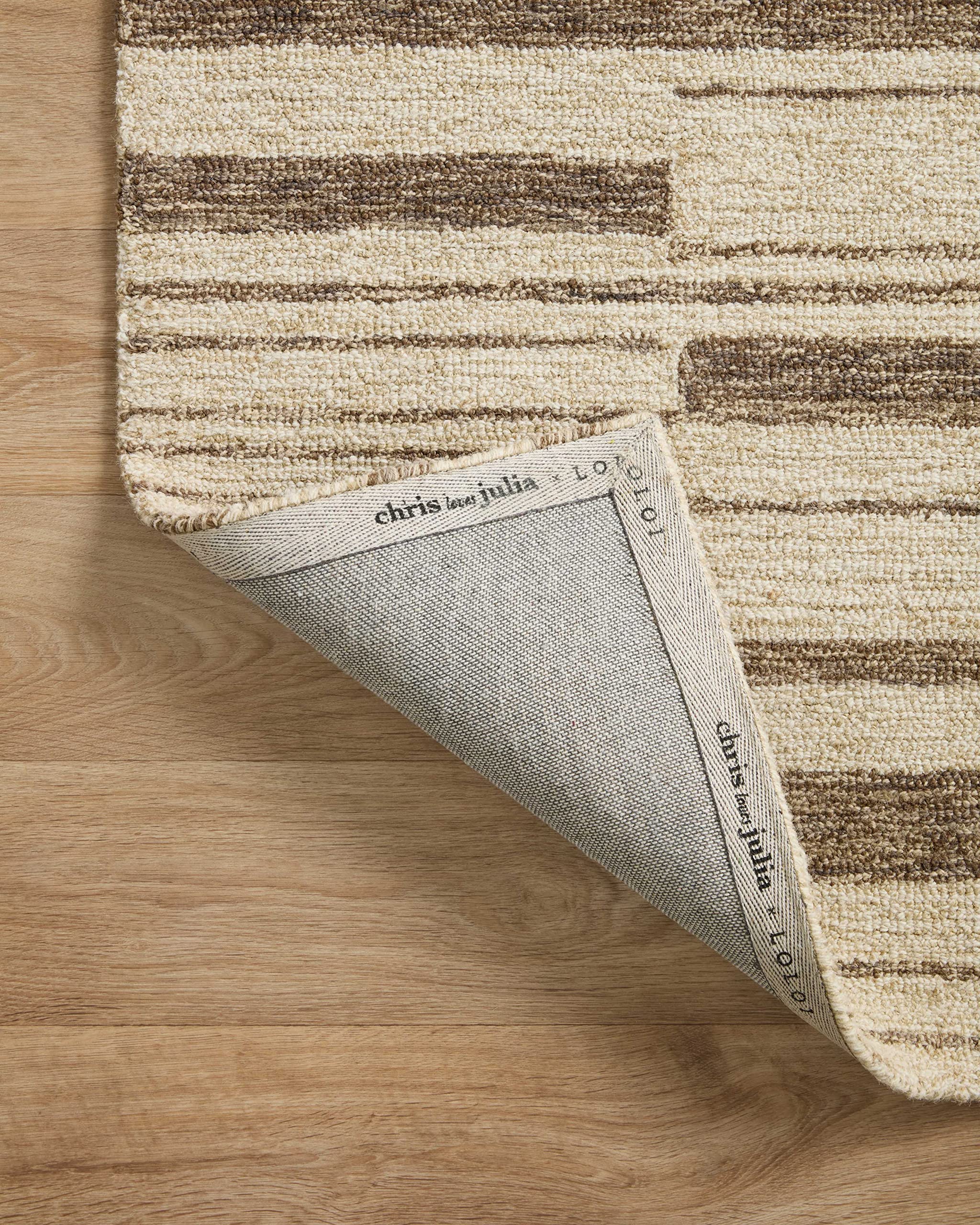 Loloi Chris Loves Julia x Polly Beige/Tobacco 2'-0" x 5'-0" Accent Rug