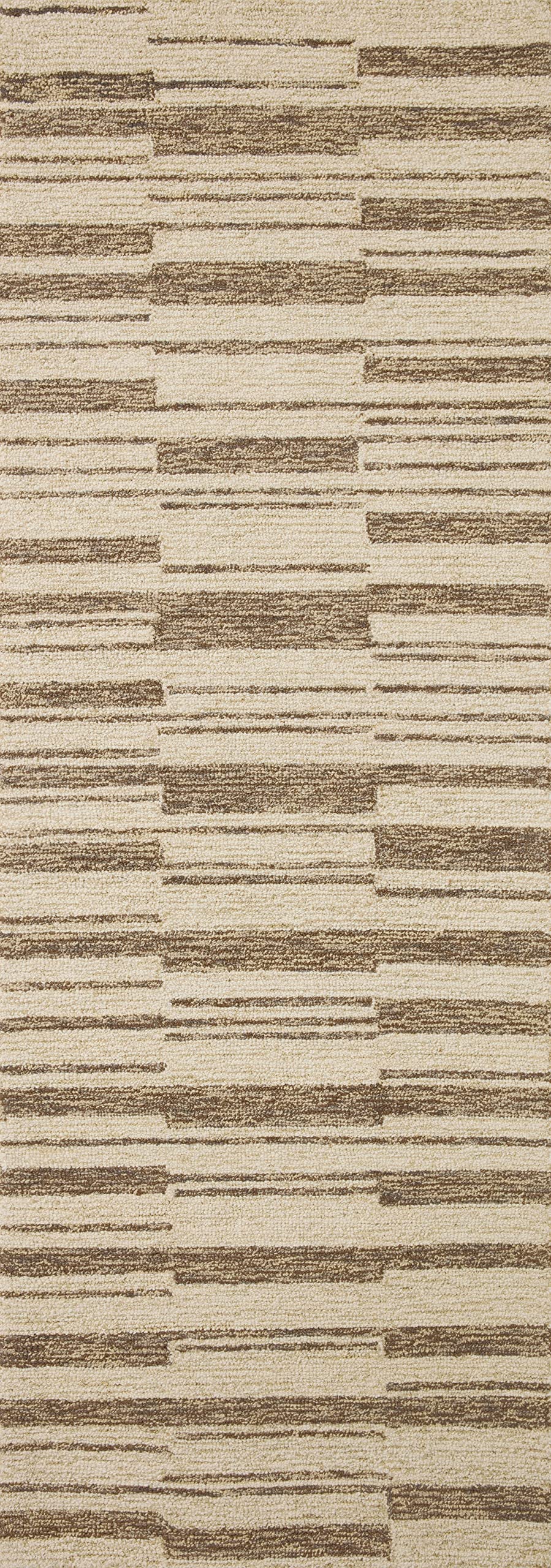 Loloi Chris Loves Julia x Polly Beige/Tobacco 2'-0" x 5'-0" Accent Rug