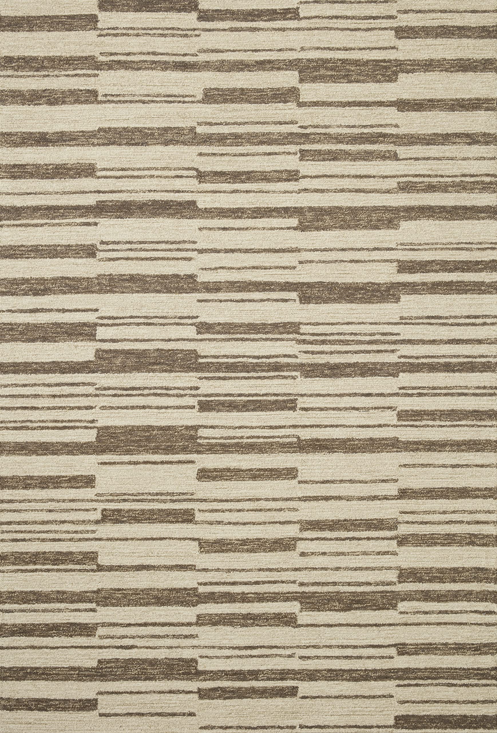 Loloi Chris Loves Julia x Polly Beige/Tobacco 2'-0" x 5'-0" Accent Rug