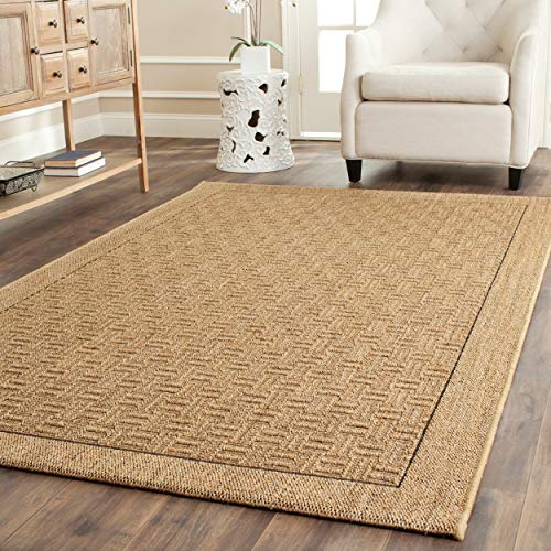 SAFAVIEH Palm Beach Collection Area Rug - 9' x 12', Natural, Sisal Design, Non-Shedding & Easy Care, Ideal for High Traffic Areas in Living Room, Bedroom (PAB359A)