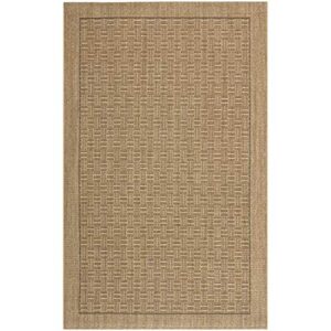 SAFAVIEH Palm Beach Collection Area Rug - 9' x 12', Natural, Sisal Design, Non-Shedding & Easy Care, Ideal for High Traffic Areas in Living Room, Bedroom (PAB359A)