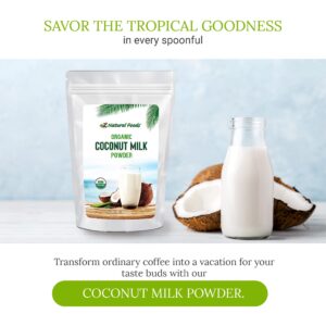 Z Natural Foods Coconut Milk Powder, 100% Powdered Milk, Non-GMO, Gluten-Free, Kosher-Certified, Organic Coconut Milk Powder, 1 lb