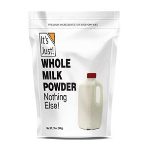 it's just - whole milk powder, real dried milk, just add water, 32oz