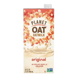 Planet Oat Oatmilk Without Lactose or Dairy NonGMO, Original, 32 Fl Oz (Pack of 6)