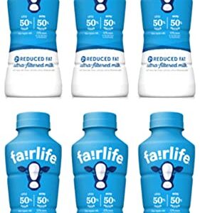 WESTERNMBY Fairlife UFM Milk 2% Reduced Fat Variety Pack, 14 Fl Oz, Total 6 bottles (6 bottles plain) 84.0 Fl Oz