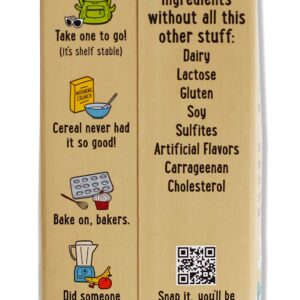 Better Than Milk Organic Oat Milk Unsweetened - Dairy-Free Vegan Friendly, Non GMO Certified, 33.8 Fl Oz (Pack of 6)