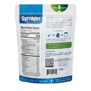 SYMKEN Sugar-free Soy Milk Powder 17.6 Oz (500g) | Vegan | High in Protein | Gluten free | Lactose free | Non-GMO | Plant-based | Non-Dairy | Added with Vitamins, Minerals, and Antioxidants