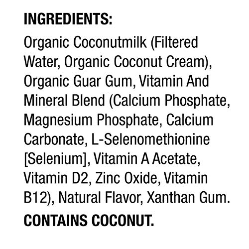 So Delicious Dairy Free Shelf-Stable Coconutmilk, Unsweetened, Vanilla, Vegan, Non-GMO Project Verified, 1 Quart (Pack of 12)