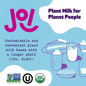 Organic Almond Milk Unsweetened Plain Concentrate by JOI - 27 Servings - Vegan, Kosher, Shelf Stable, Keto-Friendly, Dairy Free, & Fat Free Milk - Almond Milk Powder Substitute, Coffee & Plant Milk Creamer