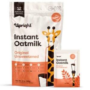 upright high-protein instant oatmilk (original unsweetened) (single serving - 12 packets)