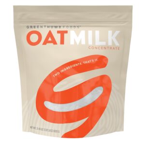 Green Thumb Foods Oat Milk Powder - Makes 1.87 gallons, Plant Based, Gluten Free, Non Dairy, Vegan, Non GMO, Shelf Stable, Unsweetened, Made In The USA