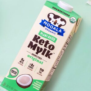 Mooala - Organic Original Keto Mylk, 1L (Pack of 6) – Shelf-Stable, Non-Dairy, Gluten-Free, Soy-Free, Plant-Based Milk With