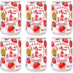 Sangaria Strawberry Milk, Extremely Popular in Japan - 8.69 Fl Oz | Pack of 6