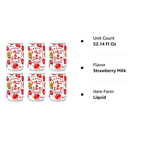 Sangaria Strawberry Milk, Extremely Popular in Japan - 8.69 Fl Oz | Pack of 6