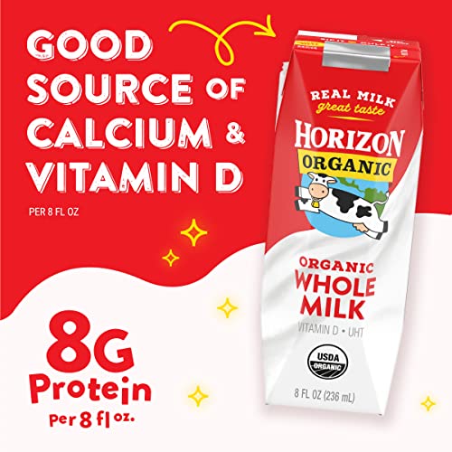 Horizon Organic Shelf-Stable Whole Milk Boxes, 8 oz., 12 Pack