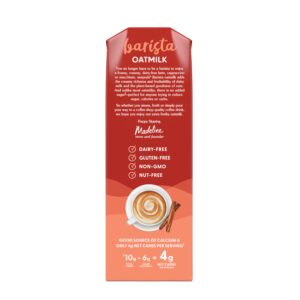 nutpods Cinnamon Dolce Barista Oat Milk - Sugar Free Non Dairy Milk Made from Oats - Keto Oatmilk Barista Blend - 70 calories, Gluten Free, Non-GMO, Vegan, Kosher, 32 fl oz (3-Pack)