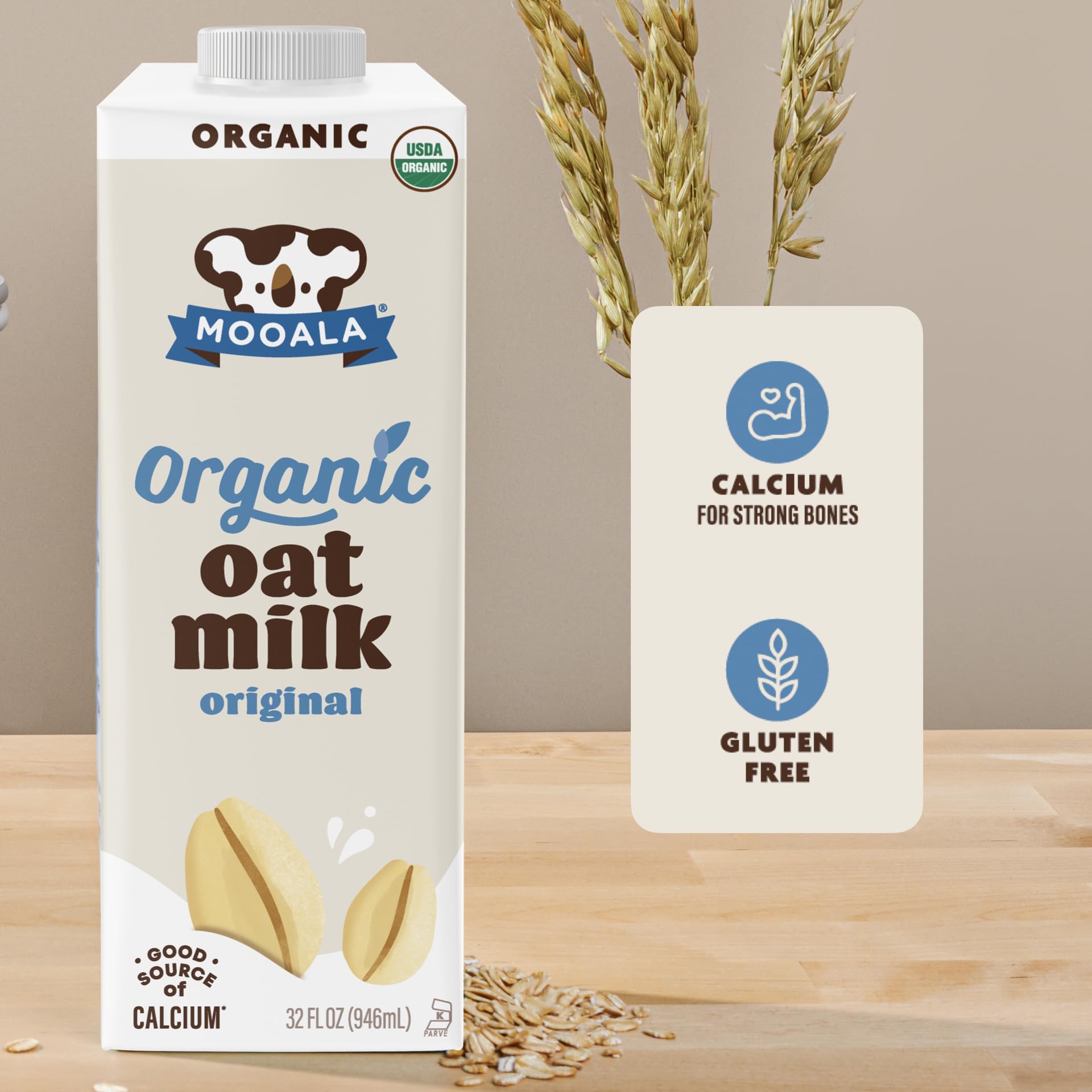 Mooala - Organic Oatmilk, Unsweetened 32oz (Pack of 6) (32 fl oz (pack of 6), Original)