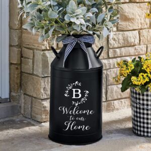 Welcome to our Home decal | Monogram decal | Monogram for milk can | Personalized monogram | Front porch decor (Milk Can NOT included)