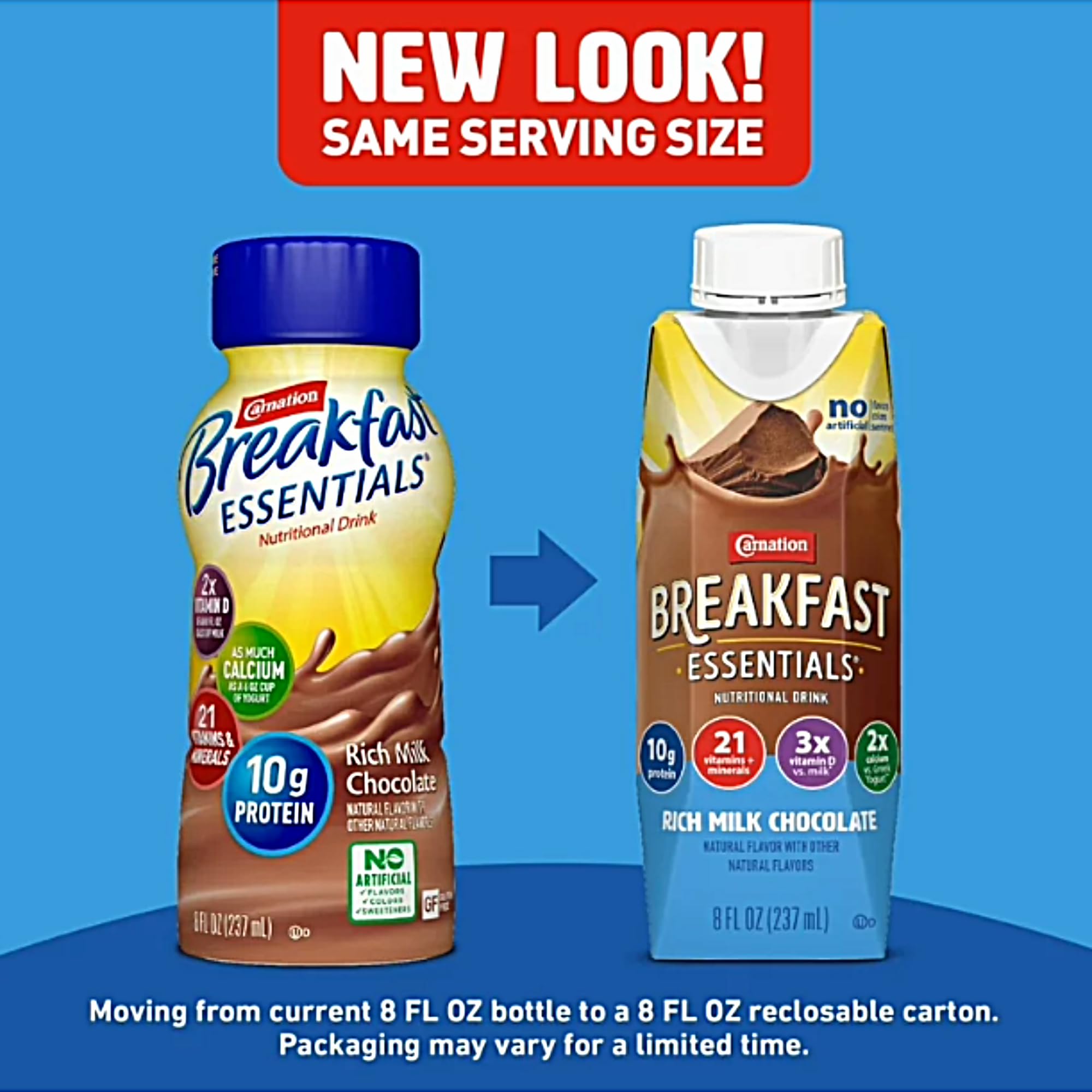 Breakfast Essentials Nutritional Drink | Chocolate Milk Boxes For Kids has 10g Protein, 21 Vitamins | Kid Approved Taste instant breakfast | Rich Milk Chocolate | 8 Fl oz Pack of 6| Every Order is Elegantly Packaged in a Signature BETRULIGHT Branded Box!