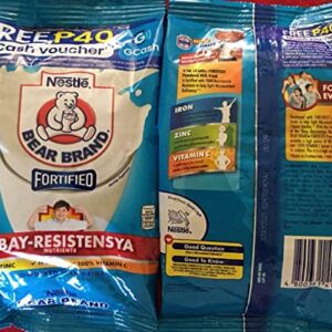 2 x 300 grams Bear Brand Fortified Powdered Milk Drink w/Iron, Zinc & Vitamin C (2 x 300 grams)