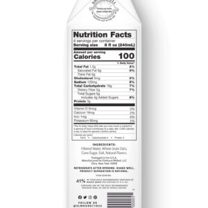 Elmhurst 1925 Milked Oats Sweetened Oat Milk, Dairy Free, Vegan, 32 Ounce (Pack of 6)