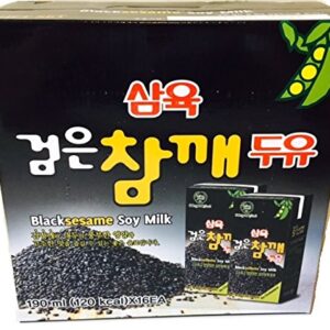 Sahmyook Black Sesame Soy Milk, 6.42 Fl. Ounce (Pack of 16)