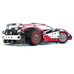 Meccano, 25-in-1 Motorized Supercar STEM Model Building Kit with 347 Parts, Real Tools and Working Lights, Kids Toys for Ages 10 and Up