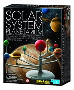 4m solar system planetarium - diy glow in the dark astronomy planet model stem toys gift for kids & teens, girls & boys, model:3427